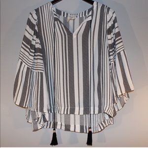 Flowy Striped Style Rack Top
